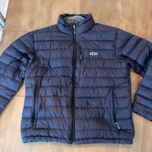 Stio Mens Pinion Down Sweater. Black. Large